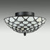 Industrial Tiffany Stained Glass Semi Flush Kitchen Ceiling Lights